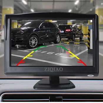 ZIQIAO 5 Colių TFT LCD Automobilių Stovėjimo aikštelė, Stebėjimo Sistema, Atbuline Kamera korėjos Stiliaus Galinio vaizdo Kamera