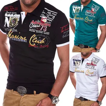 ZOGAA vyriški Polo Marškinėliai trumpomis Rankovėmis Berniukams Dizaineris Marškinėliai Mados Laiškas Išspausdintas Auginti Polo Marškinėliai Nauja Mens Viršūnes Tees