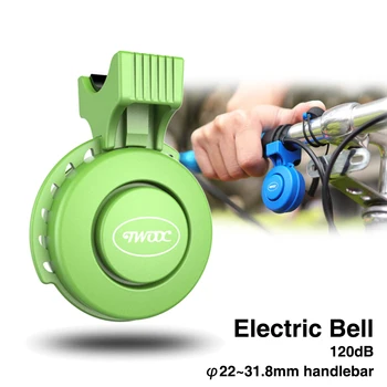 ZTTO MTB Dviračių Elektroninių Bell 120dB Vandeniui USB garsiai Skamba Elektros kalnų Keliais Dviračiu Bell Žiedas 22.2-31.8 Vairo