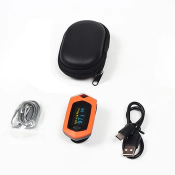 Įkrovimo Piršto Pulse Oximeter Oximetro De Dedo kraujo deguonies Širdies ritmo Monitorius Spo2 Sporto Pulsioximetro