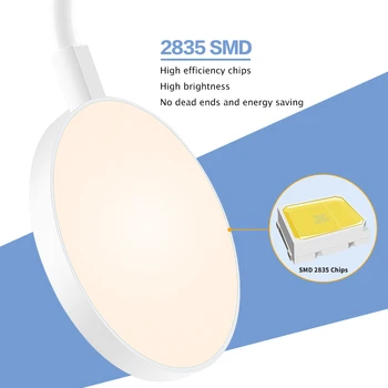 Įrašo Belaidžio Stalo Lempa LED 3 Spalvos Stalas Šviesos USB Touch Pritemdomi Skaityti Ampulä-LED Studijų Žibintai Įkrovimo 18650 Baterija