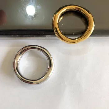 Šaltas Metalo Vėjo Vario Žiedas, Balta ir Aukso 2 Spalvų bague anillos mujer anel aneis anelli Žavesio žiedas bisuteria anel feminino