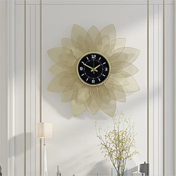 Šiaurės laikrodis sieninis laikrodis modernus dizainas, garso išjungimo laikrodis restoranas namuose mados dekoratyvinis kvarcinis laikrodis didelis laikrodis ant sienos