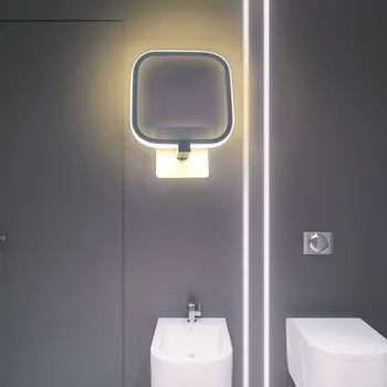 Šiuolaikinių Led Siena Šviesos gyvenamojo kambario, Miegamojo, Valgomojo, Vonios kambarys Lempa Paprasta Sconce Sienos Lempos D20cm 12w Black&White Luminares