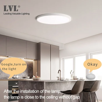 Šiuolaikinių LED Smart Lubų Šviesos Pritemdomi Namų Lighing WiFi Tuya App AI Balso Kontrolės Plono Paviršiaus Montavimas Lubų Lempa