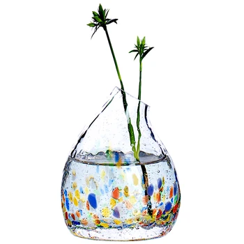Šiuolaikinės stiklo vaza Kačių Snukio Burbulas maža Vaza Spalvinga stiklo butelis, Rankų darbo Vaza Amatų Namų Papuošalas Vestuvių Dovanos