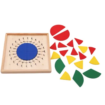 Žaislai Apskrito Matematikos Frakcija Skyriaus Mokymo Priemonių Montessori Valdybos Mediniai Žaislai, Vaikų Švietimo Dovana Matematikos Žaislas