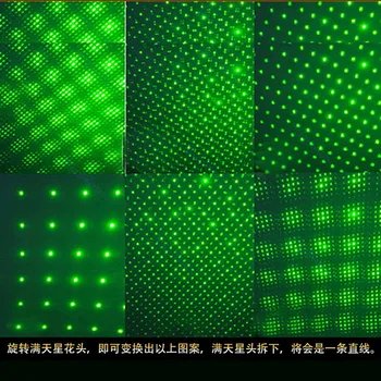 Žalia Lazerinis Žymeklis lazer Akyse Serijos Galingas Žibintuvėlis prietaiso 5mW 532nm Reguliuojamas Dėmesio lazeriai pen+18650 Baterija
