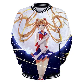 Žiemos Moteris Bombonešis Striukės 2020 Anime Sailor Moon Beisbolo Striukė Viršutiniai Drabužiai Usagi Tsukino Vyrų Hoodie Palaidinukė Cosplay Kostiumas