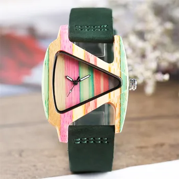 Žiūrėti Moterys Kvarco Medienos Laikrodžiai Kūrybos Unikalių Medinių Moterų Laikrodžiai reloj femenino natūralios Odos Dirželis Ultralight Medienos Laikrodis