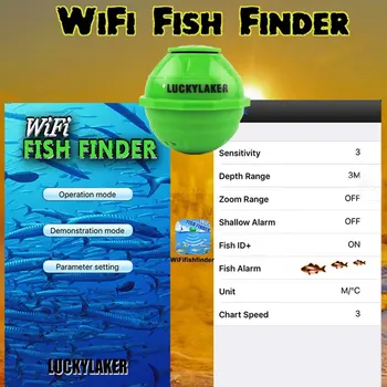 Žvejybos sonar fish finder FF916 Karpių žvejyba masalas findfish wifi bevielio ryšio Android/IOS žuvų ieškiklis patikimesnę signalizaciją pesca lauko