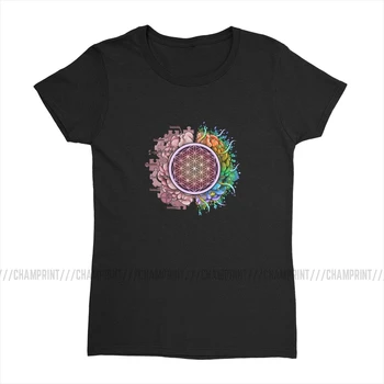 Žydinčios Smegenų T-marškinėliai Moterims Juokinga Smegenų Meno Marškinėliai Tumblr Viršūnes Tees Crazy Apvalios Kaklo Moterų Rūbų, Grafinis Spausdinti